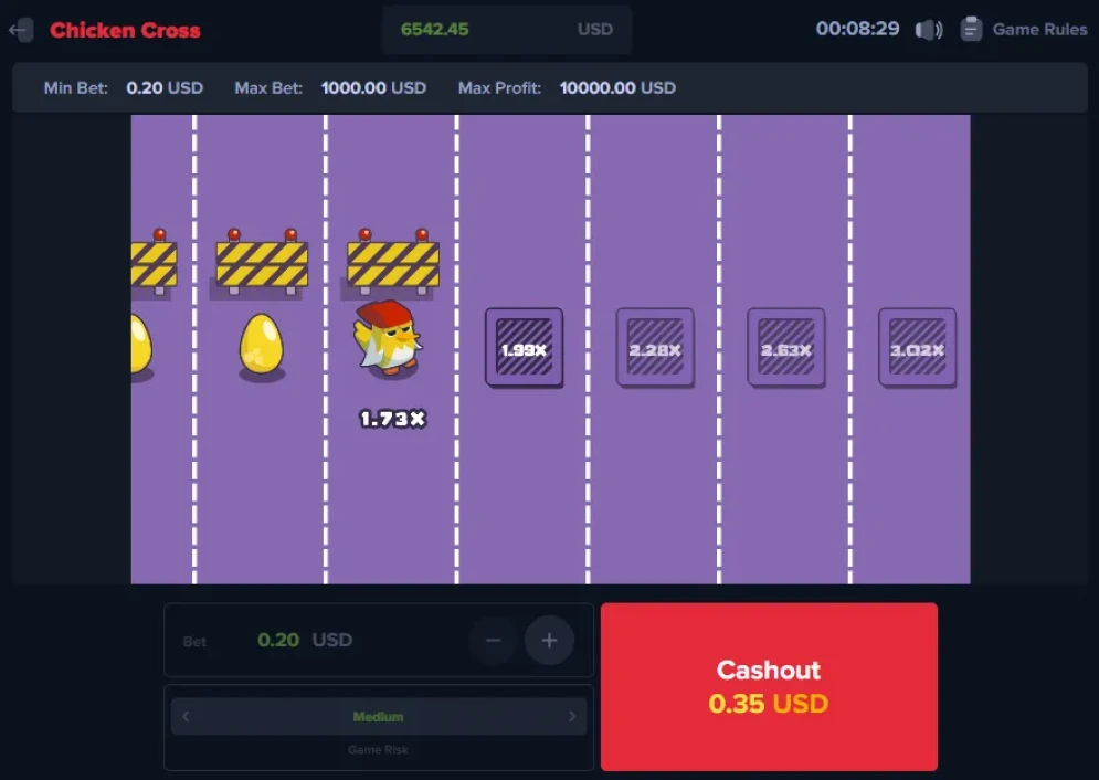 Chicken Cross Game